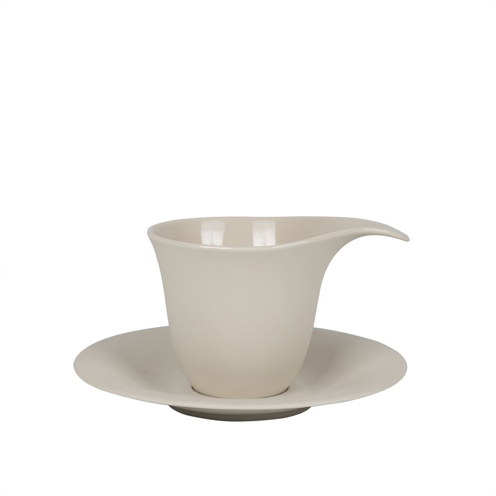 ספל וצלחת חצי ידית פורצלן ניוד