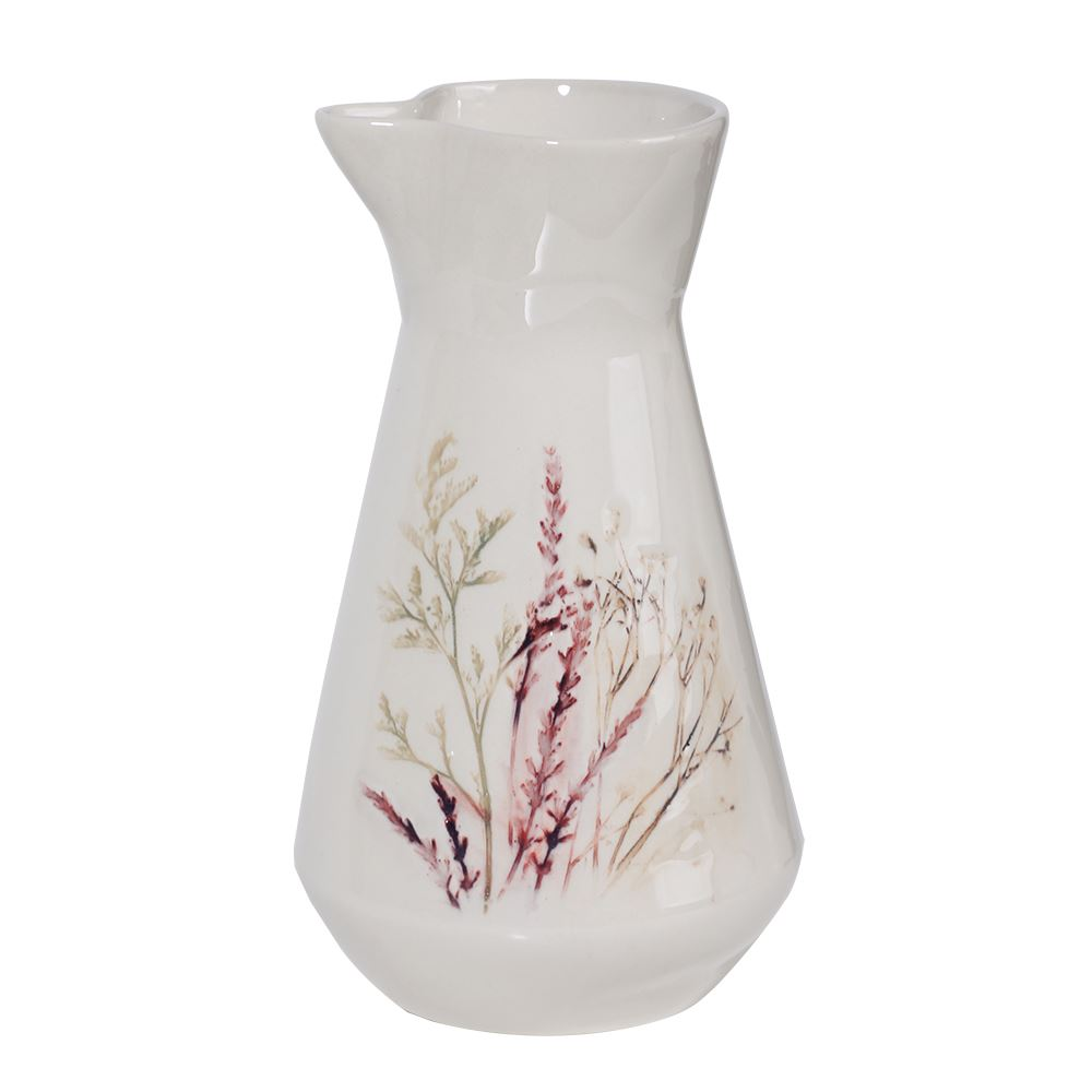 קנקן מים פרחים קרמיקה