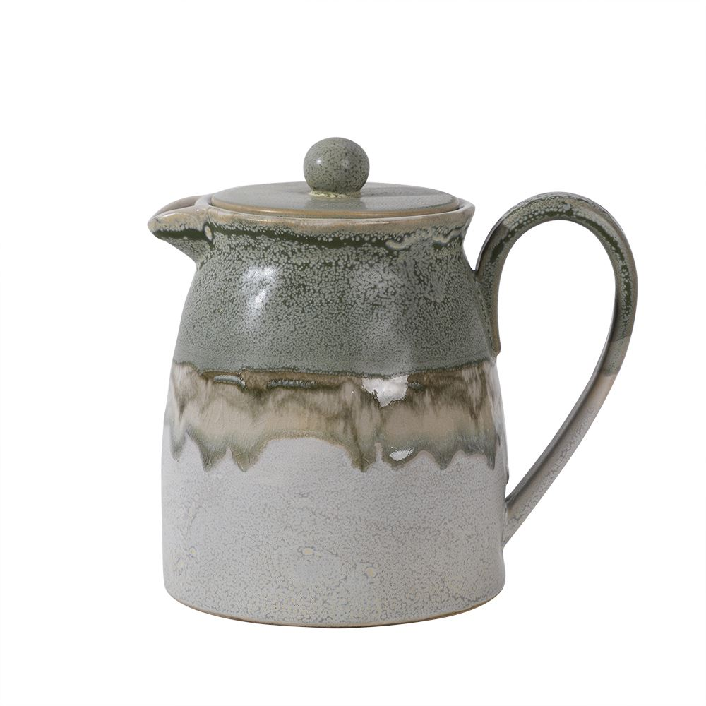 קומקום לתה קרמיקה ירוק