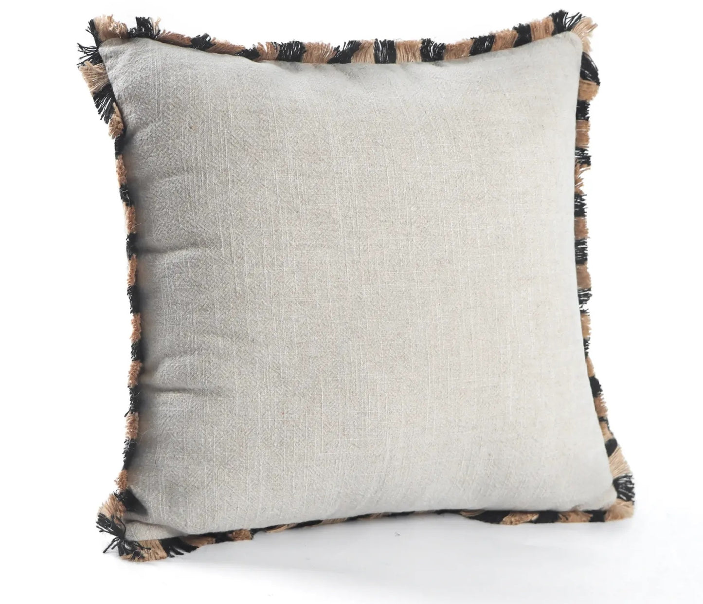 כרית ביג' מסגרת חוטים שחור חום