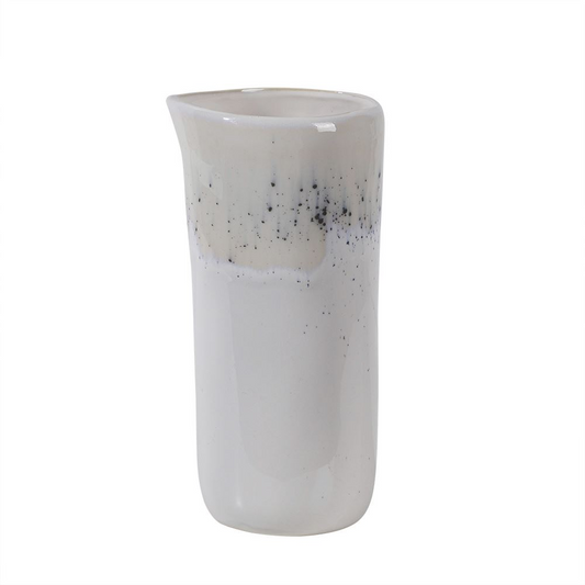 קנקן קרמיקה לבן וש לשתיה