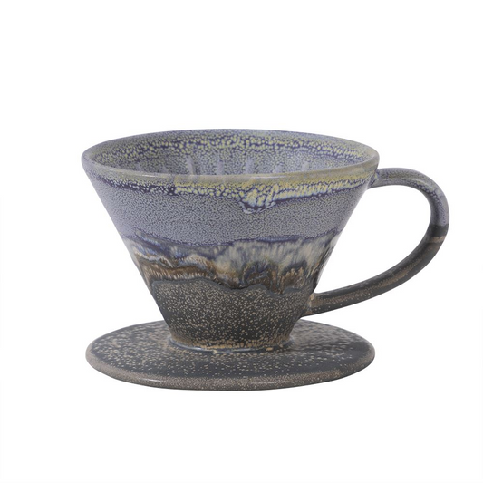 מסנן קפה קרמיקה אפור ותכלת