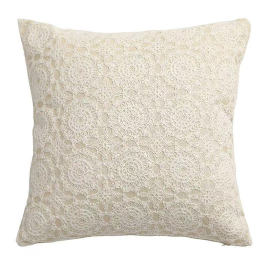 כרית שמנת תחרה סרוגה